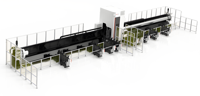 4-chuck pipe laser cutting machine: